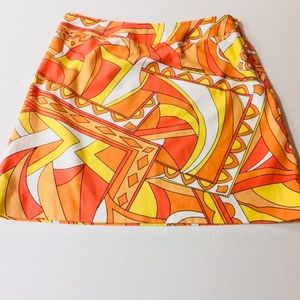Skirt Talbots petites size 12 stretch orange